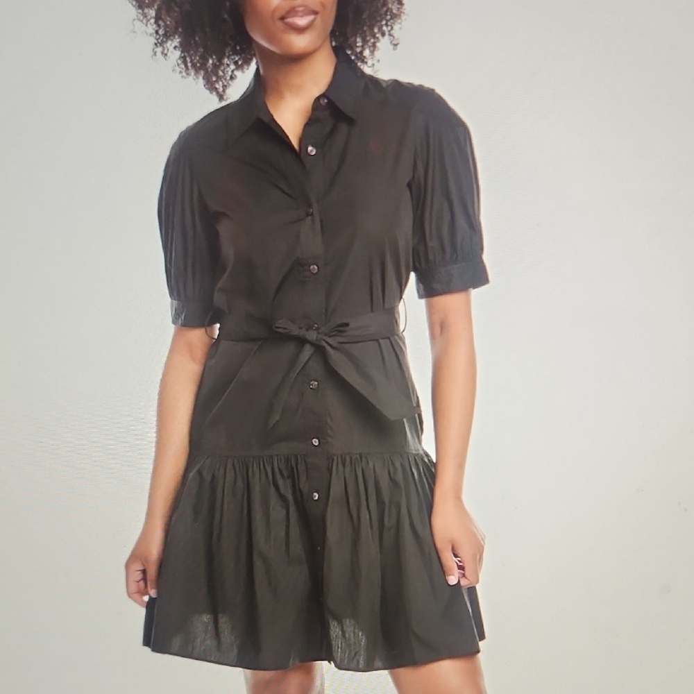 DEREK LAM 10 CROSBY Luma Shirtdress Size 6 $495